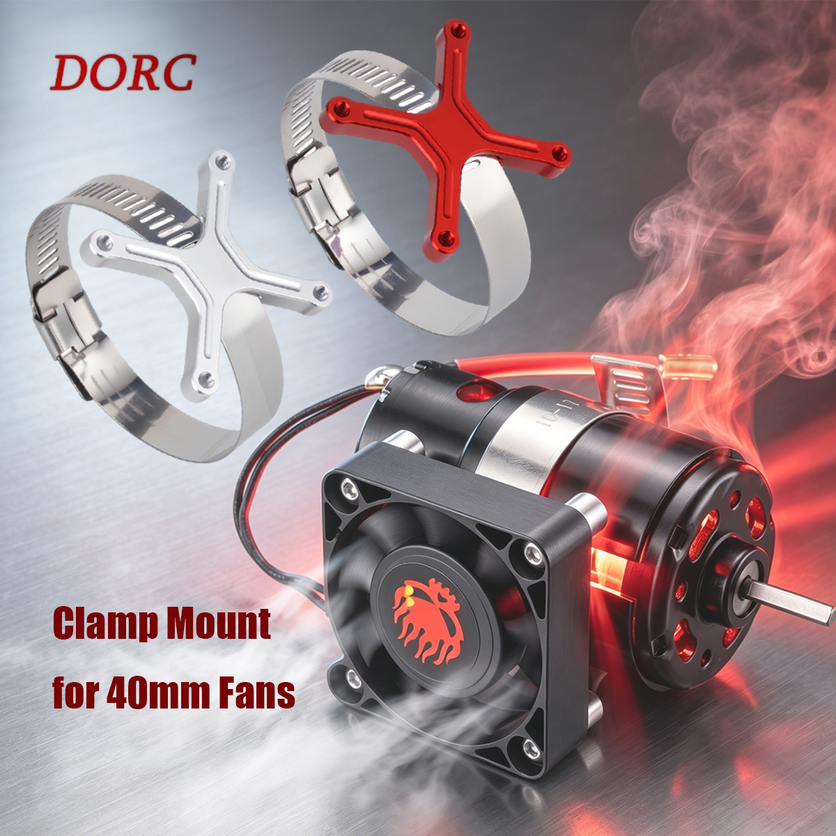 Rc Hobby Grade Car - Universele Verstelbare Fan Mount 30-49mm Breed
