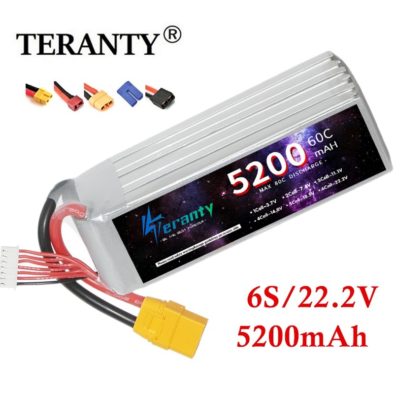 Rc Hobby Models - 6S 5200Mah Lipo Batterij 22.2V 60c