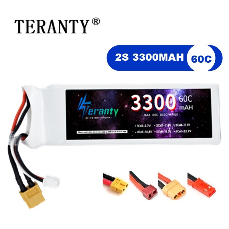 Rc Hobby Grade - 2S 7.4V LiPo Batterij 3300mAh 60C