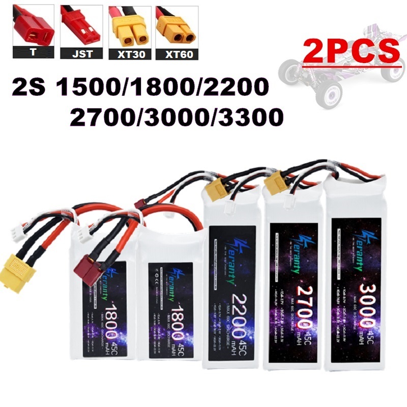 Rc Hobby Grade Car - 2 STKS 7.4 V Lipo 2