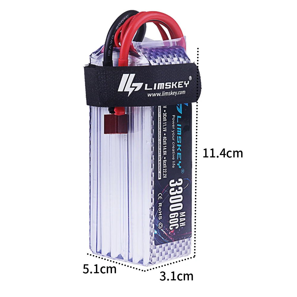 Gloednieuwe 3300mAh 22.2V 60C  - Rc Hobby Brand recensie en prijs