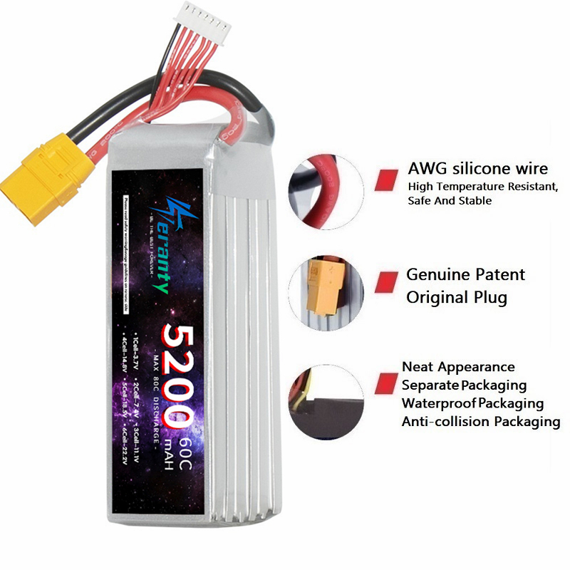 6S 5200Mah Lipo Batterij 22.2V - Rc Hobby Models recensie en prijs